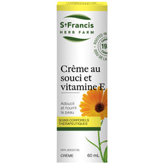 Crème au souci et vitamine E (calendule)
