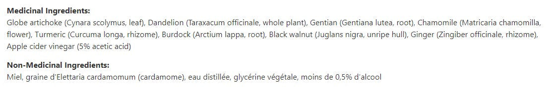 Canadian Bitters + VCP (vinaigre)
