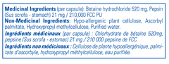 Betaine HCI Pepsin