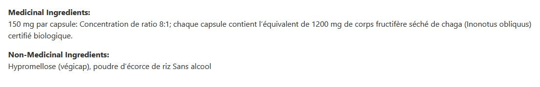 Chaga végécaps (Extrait 8:1)