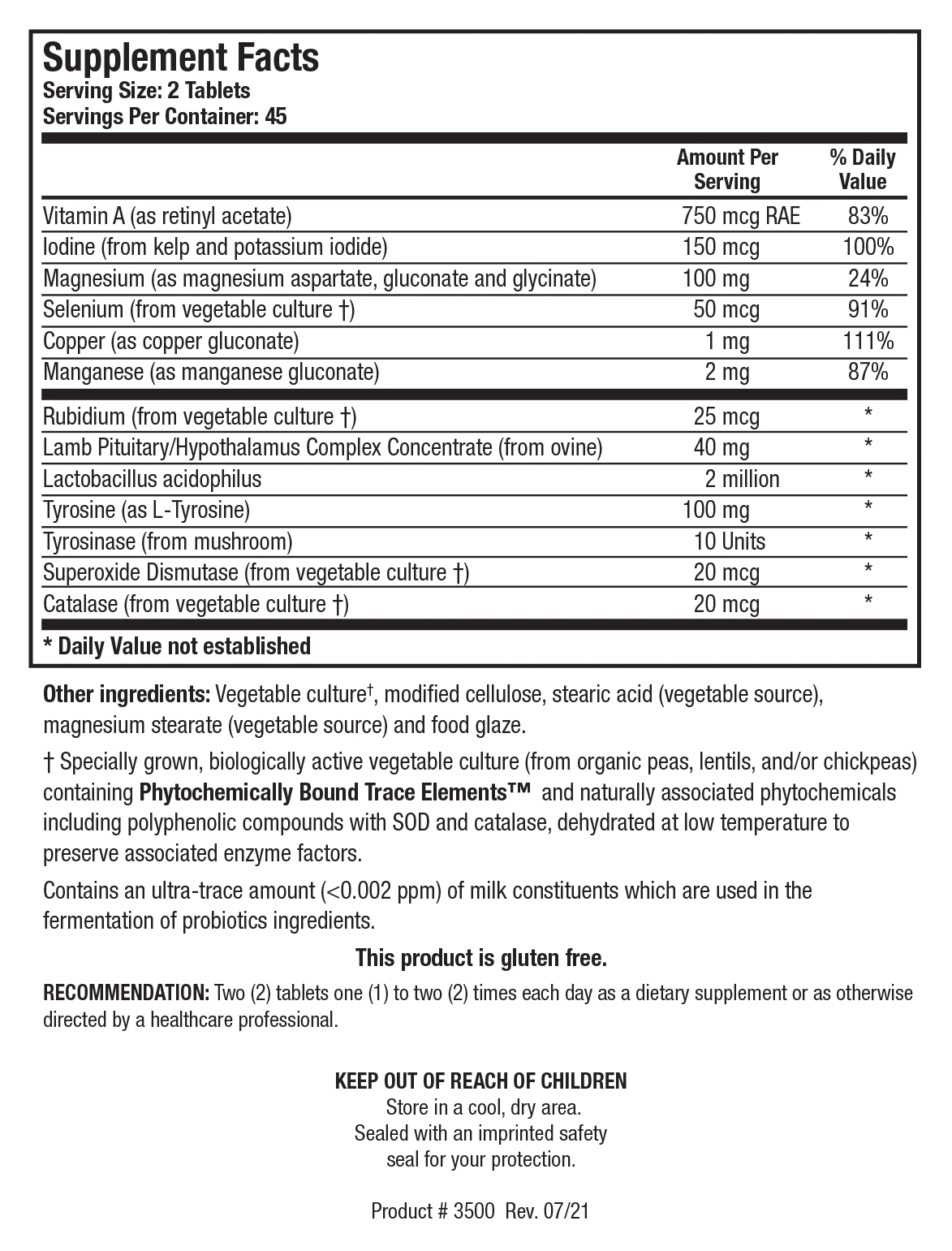 Thyrostim - Biotics Research - Centre Dame Nature