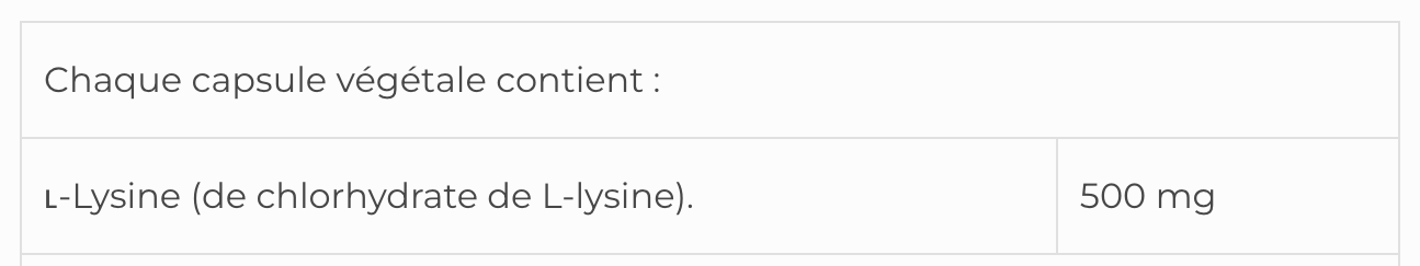 L-Lysine SAP