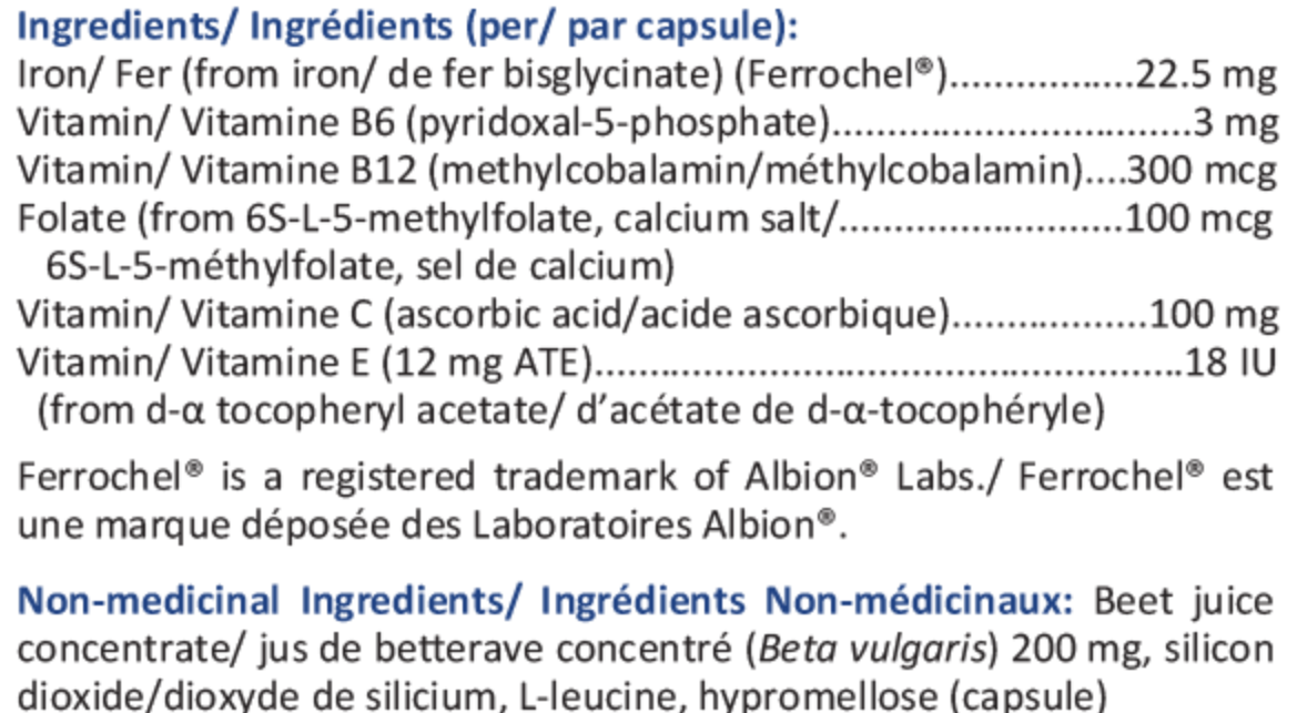 Oxygheme Intensive (Anémie ferriprive)